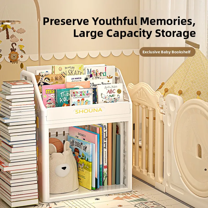 children's-bookshelf-easy-assembly-reading-toy-storage-rack-floor-standing-book-cabinet-organizer-for-kids-bedroom