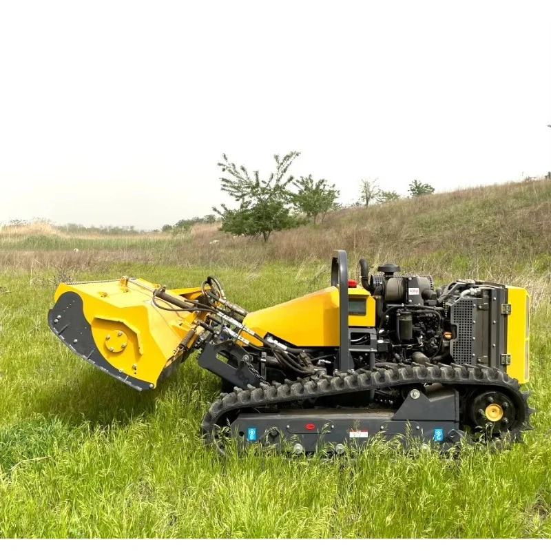 Wireless Robocutter Remote Control Crawler Forestry Mulcher