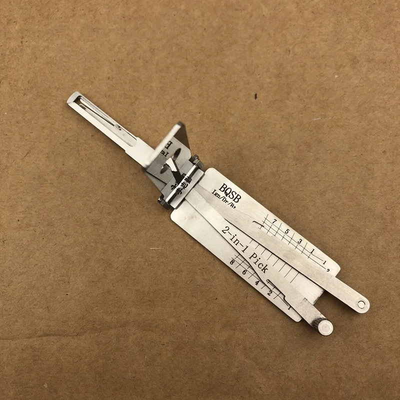 BQSB Lishi 2-in-1 Automotive Locksmith Tools for BAIC Senova Car Lock Picking Decoder Bypass Tools
