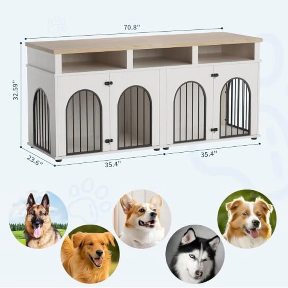 Double Dog Crate Furniture 71