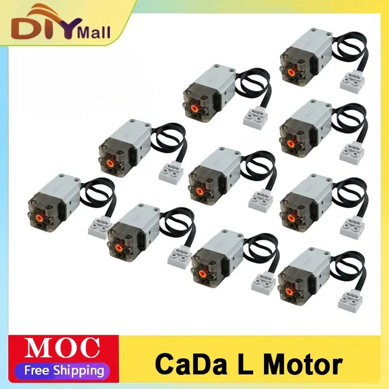 CaDA Advanced L Motor Kit Actualización de potencia de alto par para automóviles MOC Compatible con Legoeds Juego de motores de función mecánica