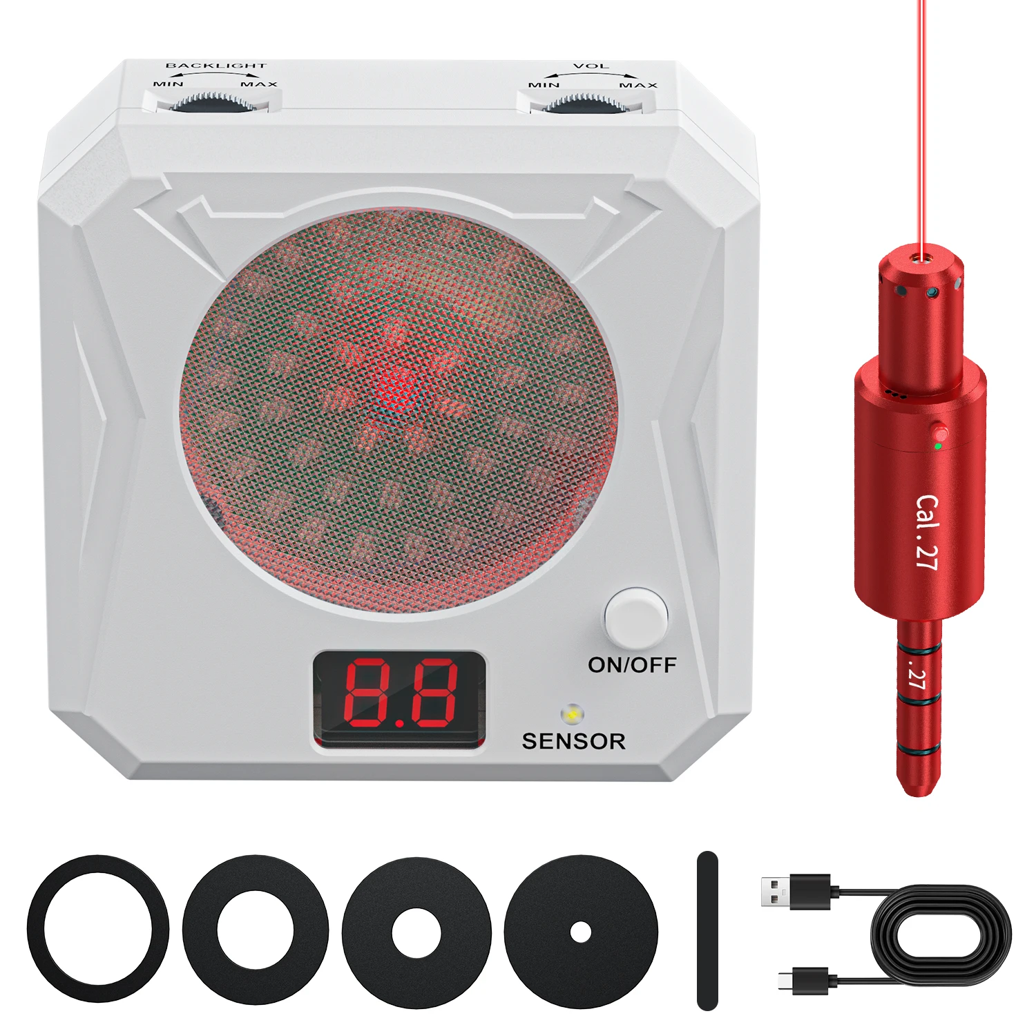 

.27 Dual purpose Red Dot Trainer and Infrared Induction Electronic Laser Target Training Toy Equipment
