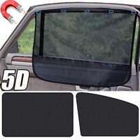 Car Side Window Sun Shade Covers Magnetic Blackout Curtains for Baby with UV Rays Protection Breathable Mesh Screen Shade