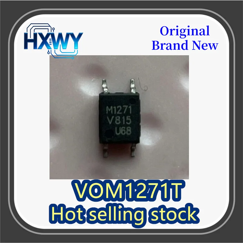 

(5/50 pieces) VOM1271T packaged SOP-4-2.54mm chip solid-state relay brand new and original.