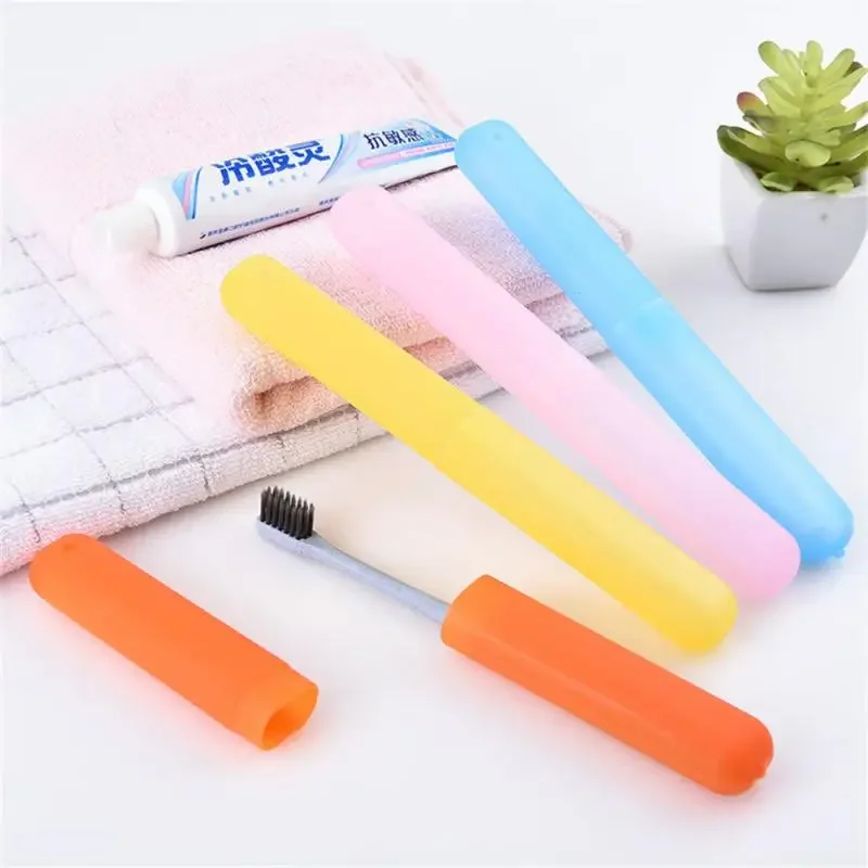 Travel Portable Toothbrush Cup Bathroom Toothpaste Holder Storage Case Box Organizer Travel Toiletries Storage Cup New Creative