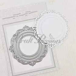 2022 AliliArts Metal Cutting Dies Round frames diy Scrapbooking Photo Album Decorative Embossing PaperCard Crafts Die