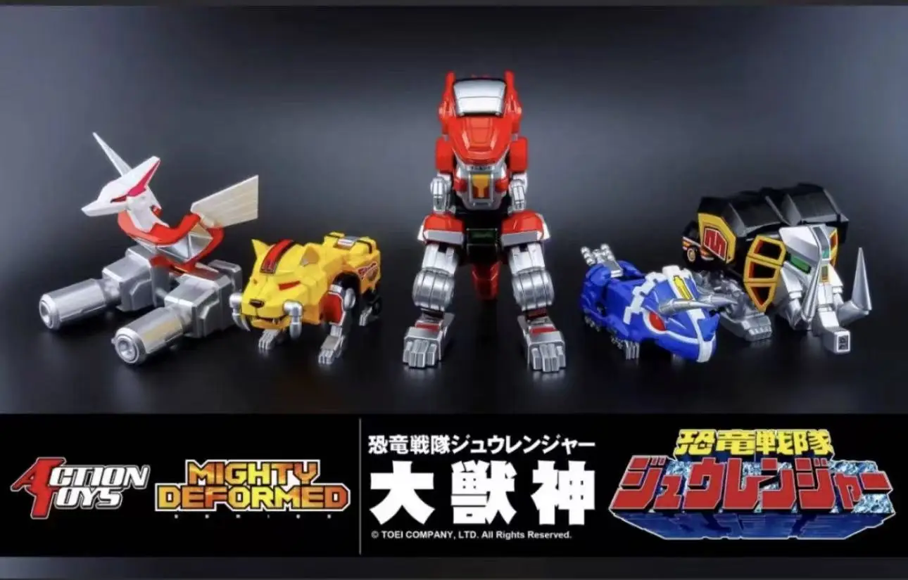 En Stock, juguetes de acción de 72 horas, Power Rangers MIGHTY DEFORMED, Megazord Mecha, juguete transformable móvil, colección de regalos