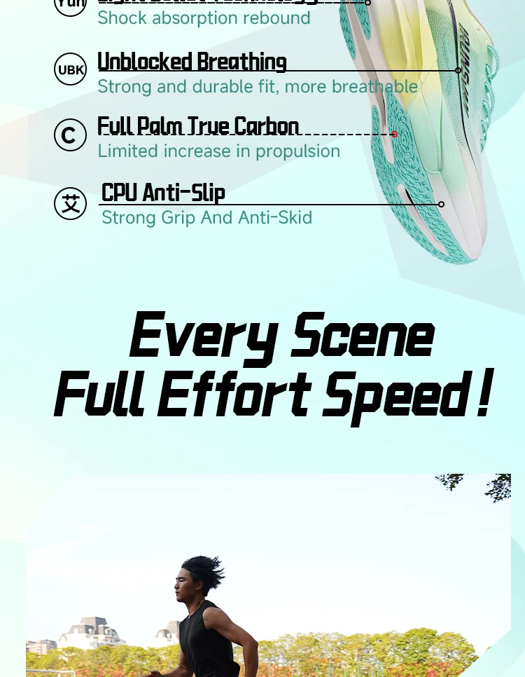 IRUNSVAN Full Plam Carbon Plate Trail-Laufschuhe für Herren, 2026, hochwertige, trendige Schuhe, neue ultraleichte Laufschuhe, Sport – Detail 3