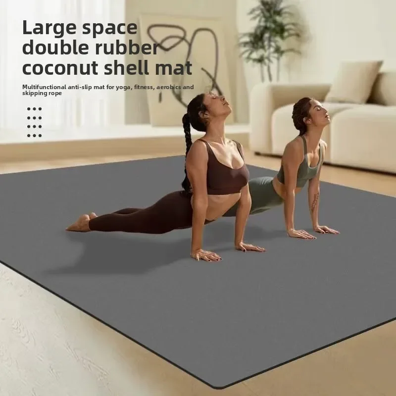 Polyurethane Home Use Gymnastics Mat Exrcise Mat Oversized Double Rubber Yoga Mat Non Slip Wide Cushioned Odorless