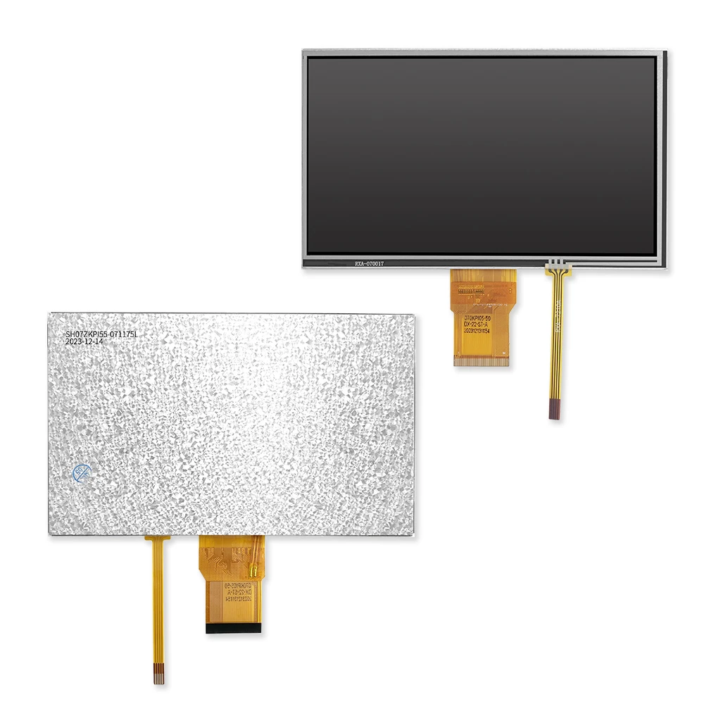 شاشة 7 بوصة IPS LCD بدقة 800*480 شاشة ملونة واجهة RGB تعمل باللمس بالسعة 50 دبوس #2