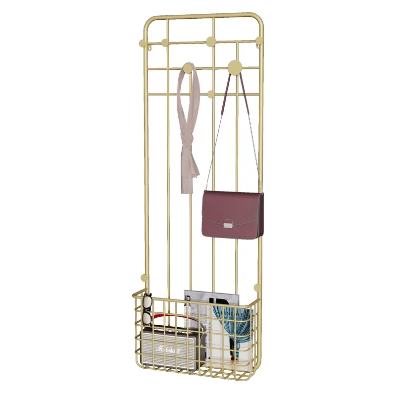 

Hanging clothes rack, wall hanging clothes, hat rack at the door, clothes hanging , entrance storage rack