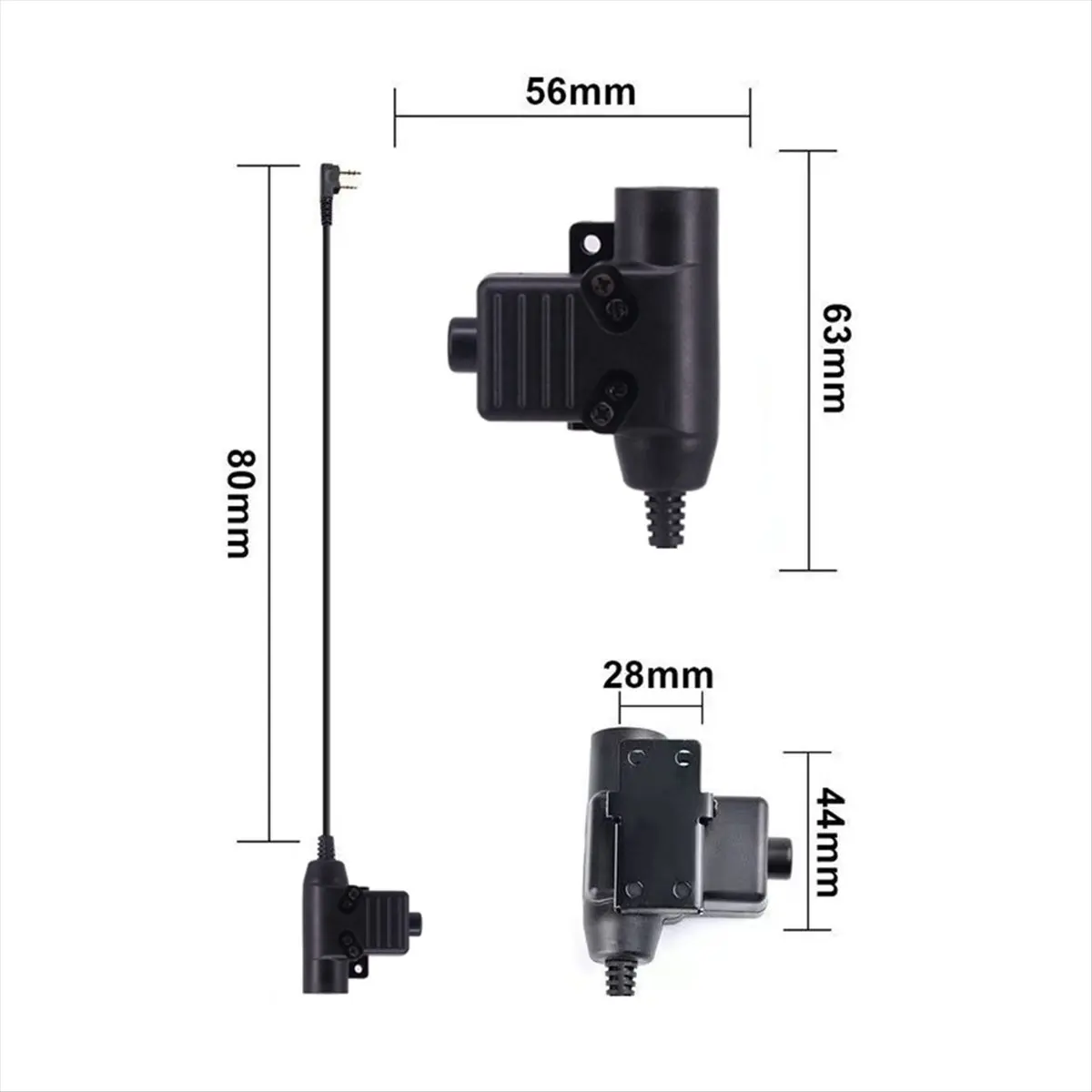 A64I fone de ouvido com microfone K/M Plug dobrável anti-ruído fone de ouvido caça protetor auditivo NRR25dB