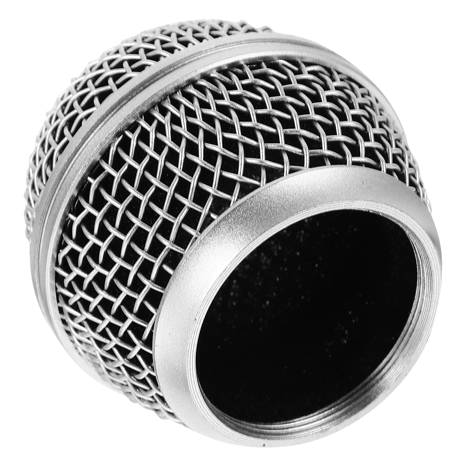 

Round Mesh Head Silver Semi steel Mic Anti collision Capsule Grille Replacement for Microphone Windscreen Accessories
