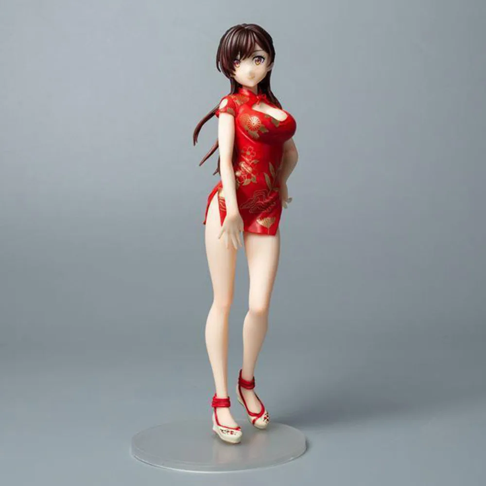 24cm Rental Girlfriend Figure Ichinose Chizuru Cheongsam Anime Girl PVC Action Figure Toy Mizuhara Chizuru Collection Model Doll