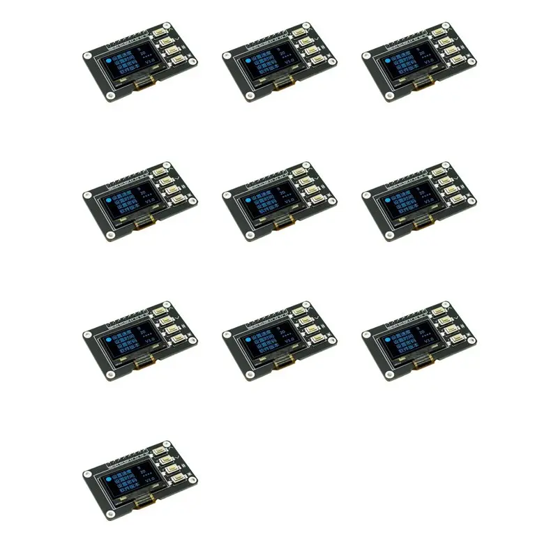 

A24U 10Pcs 0.96-Inch OLED Display Screen Blue 12864 Screen Module With Matrix 4 Key Interfaces Keyboard IIC SSD1315 Blue