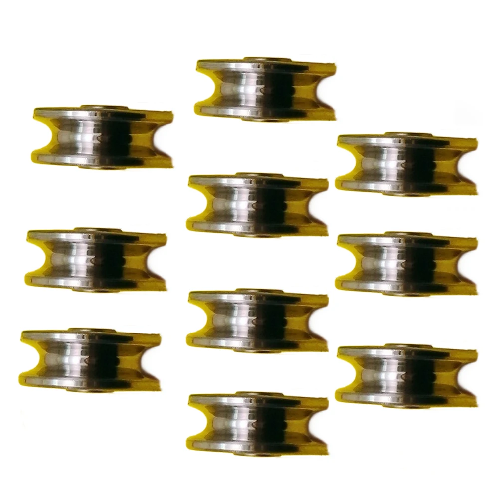 10PCS For V1804-2RS Groove Round Bottom Track Pulley Bearing 4x18x7x8mm Sliding Bearing For Linear Motion Automation System