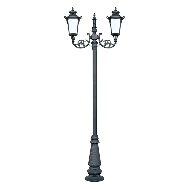 Home Lawn Garden Outdoor Light Emitting Diode Garden Light Theme Park Villa Waterproof Road Street Light Retro High Pole