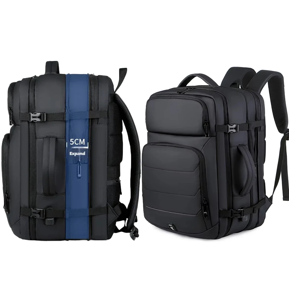 

Expandable Men's Laptop Backpacks Waterproof Duffel Handbag Day Pack USB Schoolbag Sports Travel Backpacking Business Backpack