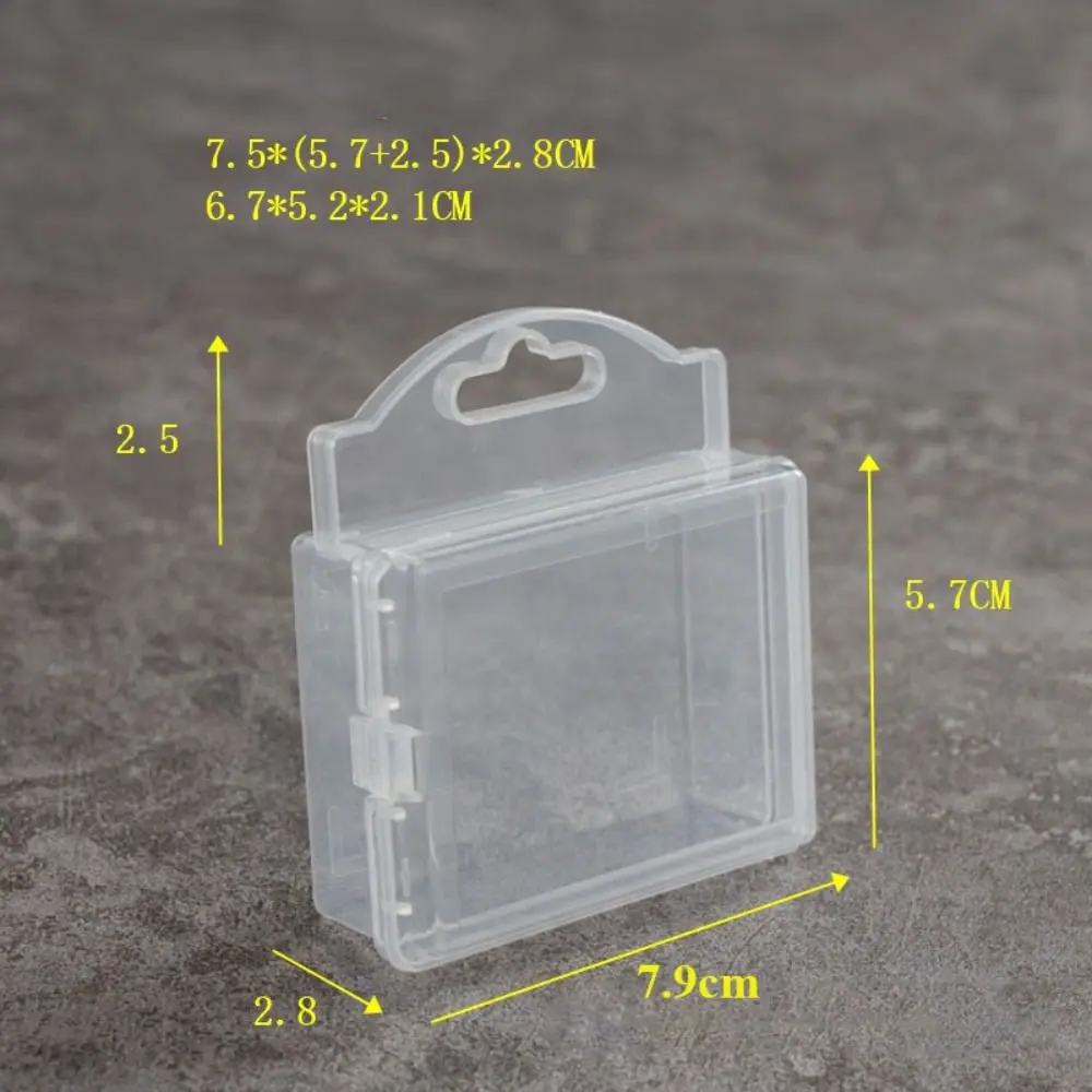Portable Square Storage Box Plastic Transparent Jewelry Beads Container Durable Fishing Tools Accessories Power Tools Holder