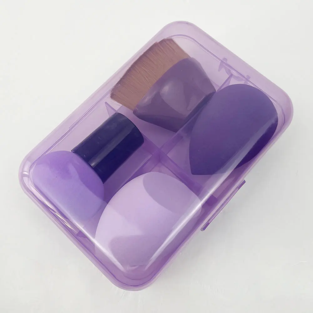 Ensemble de pinceaux violets pour une pièce plus lente, mini brosse à blush, bonus #55, bouffée de poudre, obtenez facilement un look parfait, 17 pièces