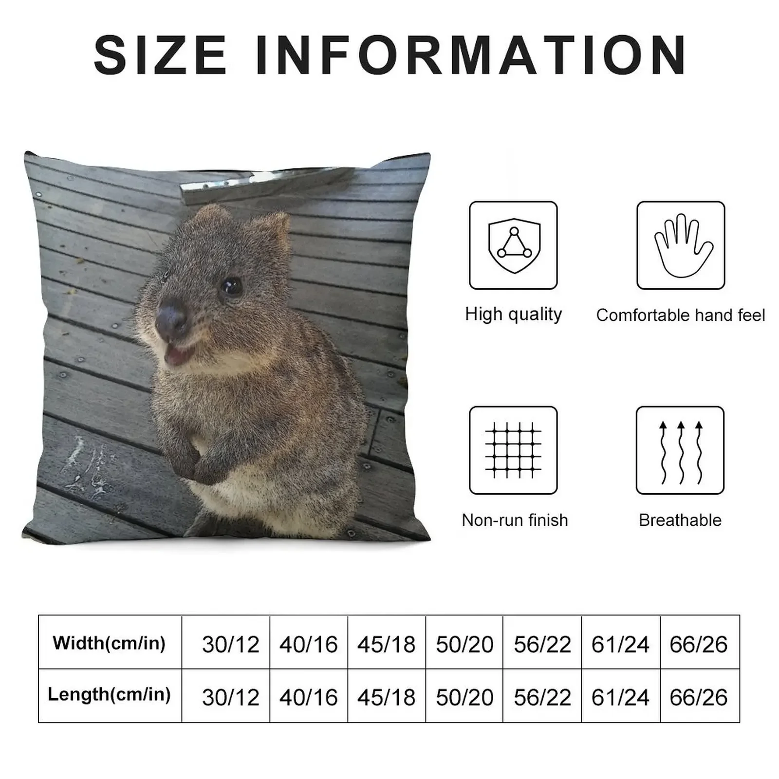 Be Quokka happy Throw Pillow Embroidered Cushion Cover luxury home accessories pillow