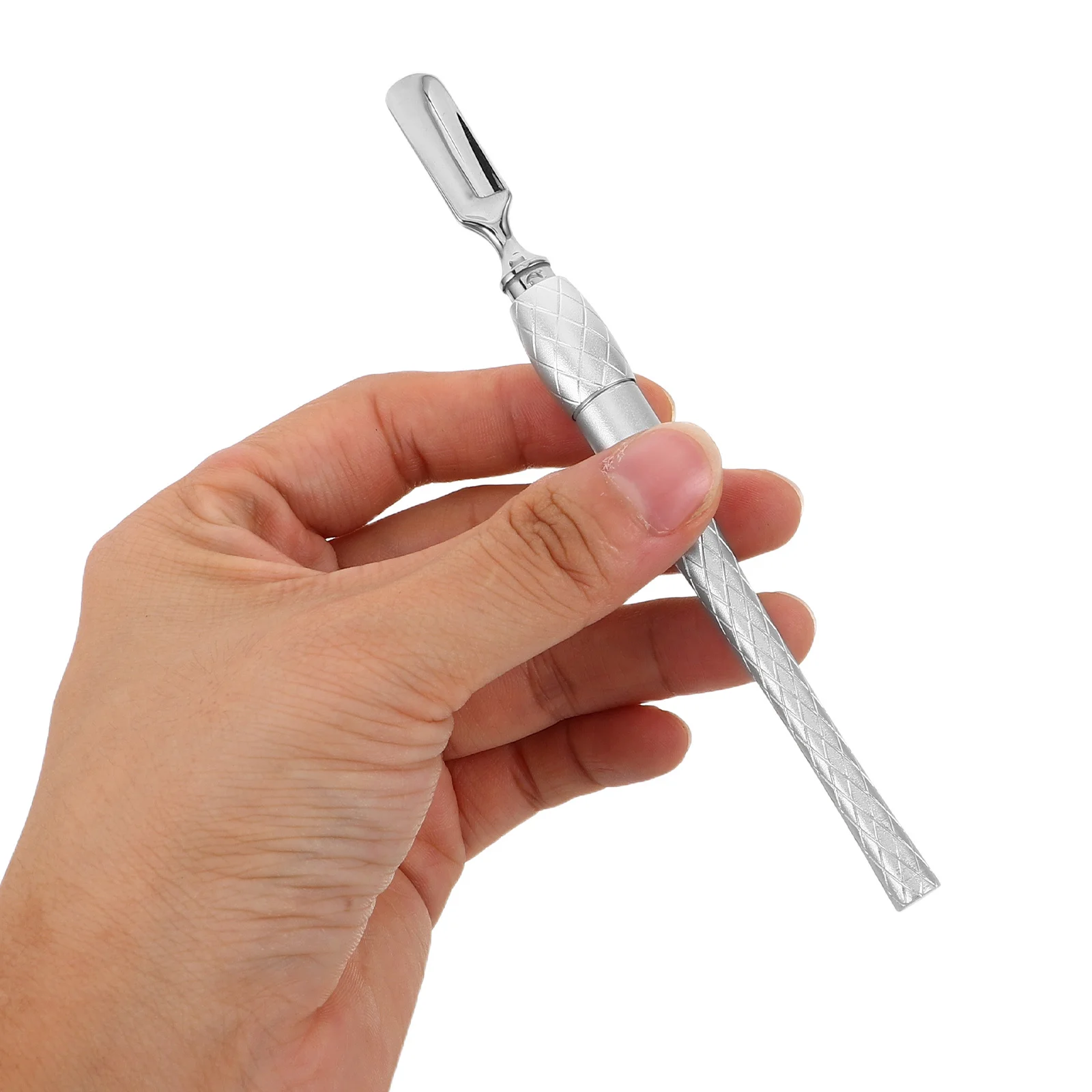 

1Set Ladies Nail Care Kit with Metal Cuticle Pusher Mini Nail File Cuticle Nippers Buffer for Smooth Fingernails on The Go Use