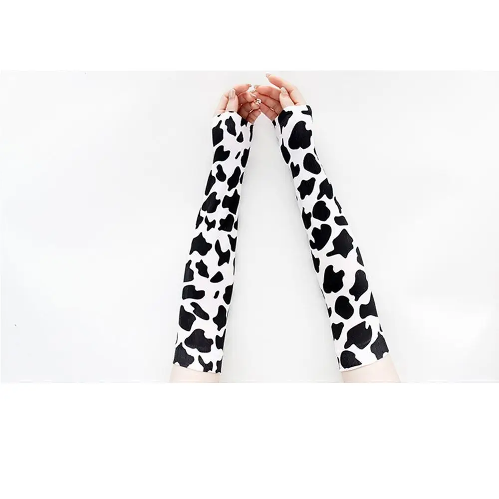 Luvas De Seda De Gelo Dacron, Capa De Padrão De Vaca, Proteção, 1 Par