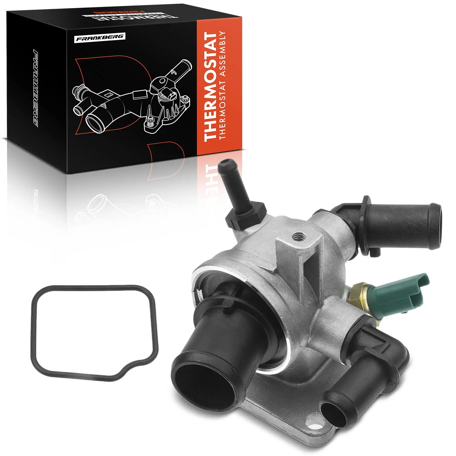Frankberg 1x Thermostaat Koelvloeistof voor Alfa Romeo Mito Fiat Doblo Punto Opel Astra H 1.3L 1.6L 55202373 55194271 1338020 6338039