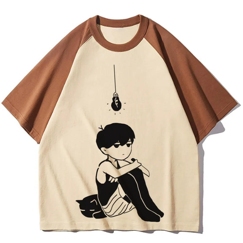 Omori tshirt female cute grunge party baddie t shirt meme Psychedelic scene  alternative  80s