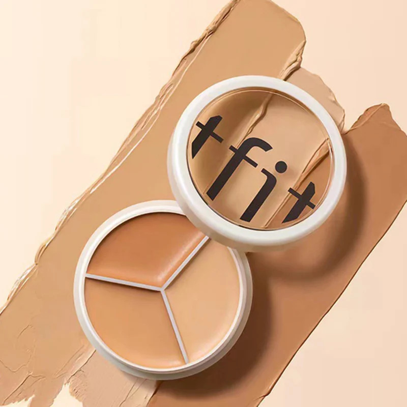 TFIT 3 Colors Concealer Palette and YZS Mascara set Makeup Face Eye Contour Face Spot Concealer Dark Circle Correcting Cosmetic