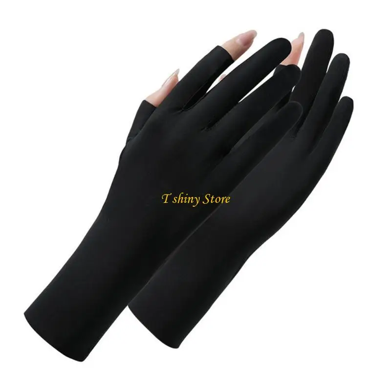 N58F UV Gloves Uv Gloves Driving Gloves Women Fingerless Gloves