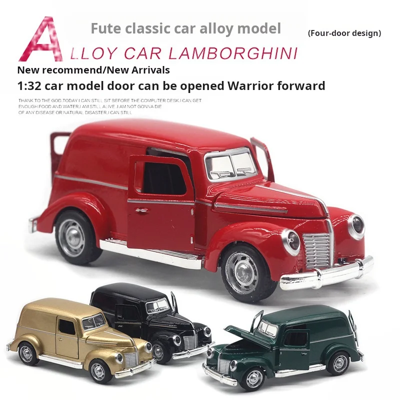 1:32 Legierung Oldtimer Modell Kinder Spielzeugauto Ornamente Zurückziehen Auto Modell Junge Spielzeug Druckguss Pädagogische Sammlung Spielzeug