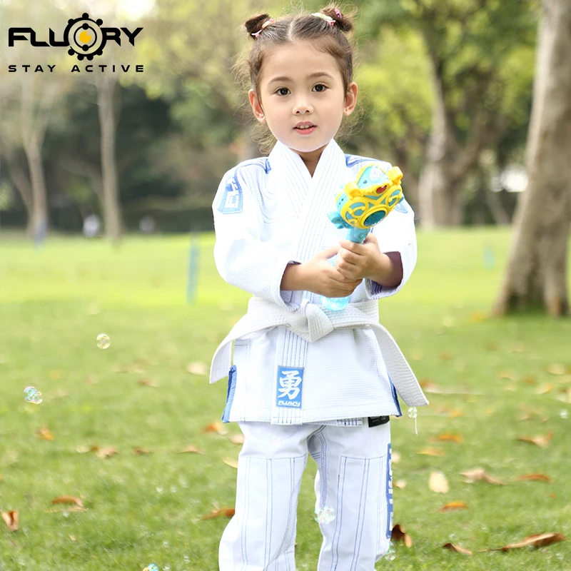 Fluid Kids BJJ High Quality Karate Jujutsu Suit Set Children's Taekwondo MMA Martial Arts Brazilian Jujutsu Training Suit