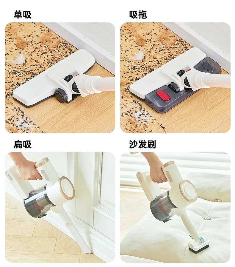 Vacuum cleaner household large suction small wired super strong sweeping and pulling all-in-one machine handheld mop