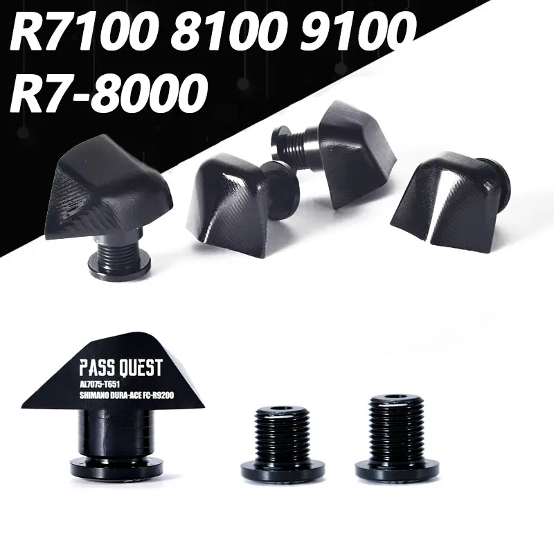 PASS QUEST 110 BCD chainring bolt modification cap for shimano 105 r7000 ultegra r8000 dura ace r9100 r9200 single double screw