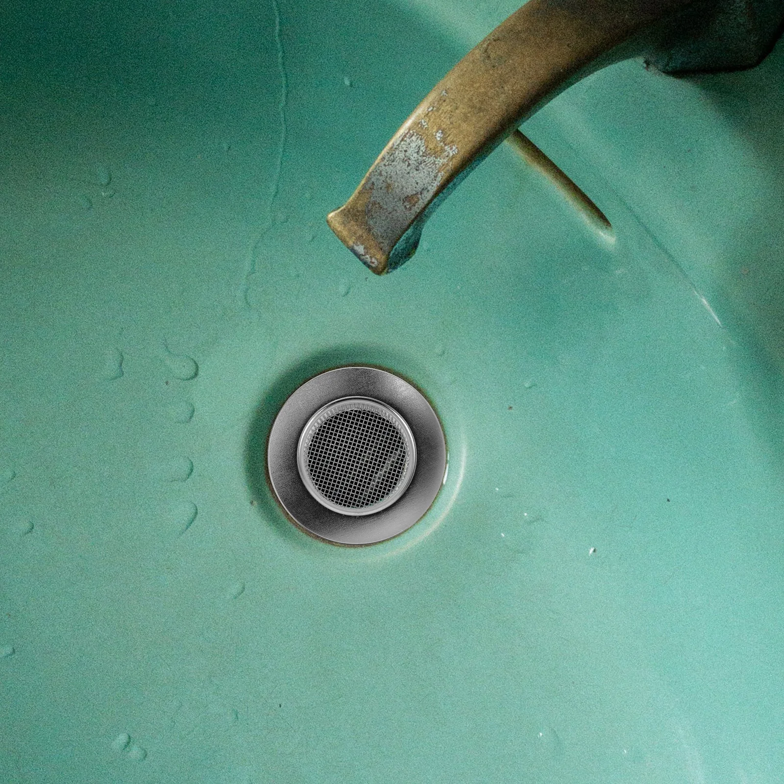 2Pcs Anti-Clog Drain Cover Stainless Steel Hair Catcher Fine Mesh Filter for Bathroom Sink Shower Bathtub Kitchen Floor Drain