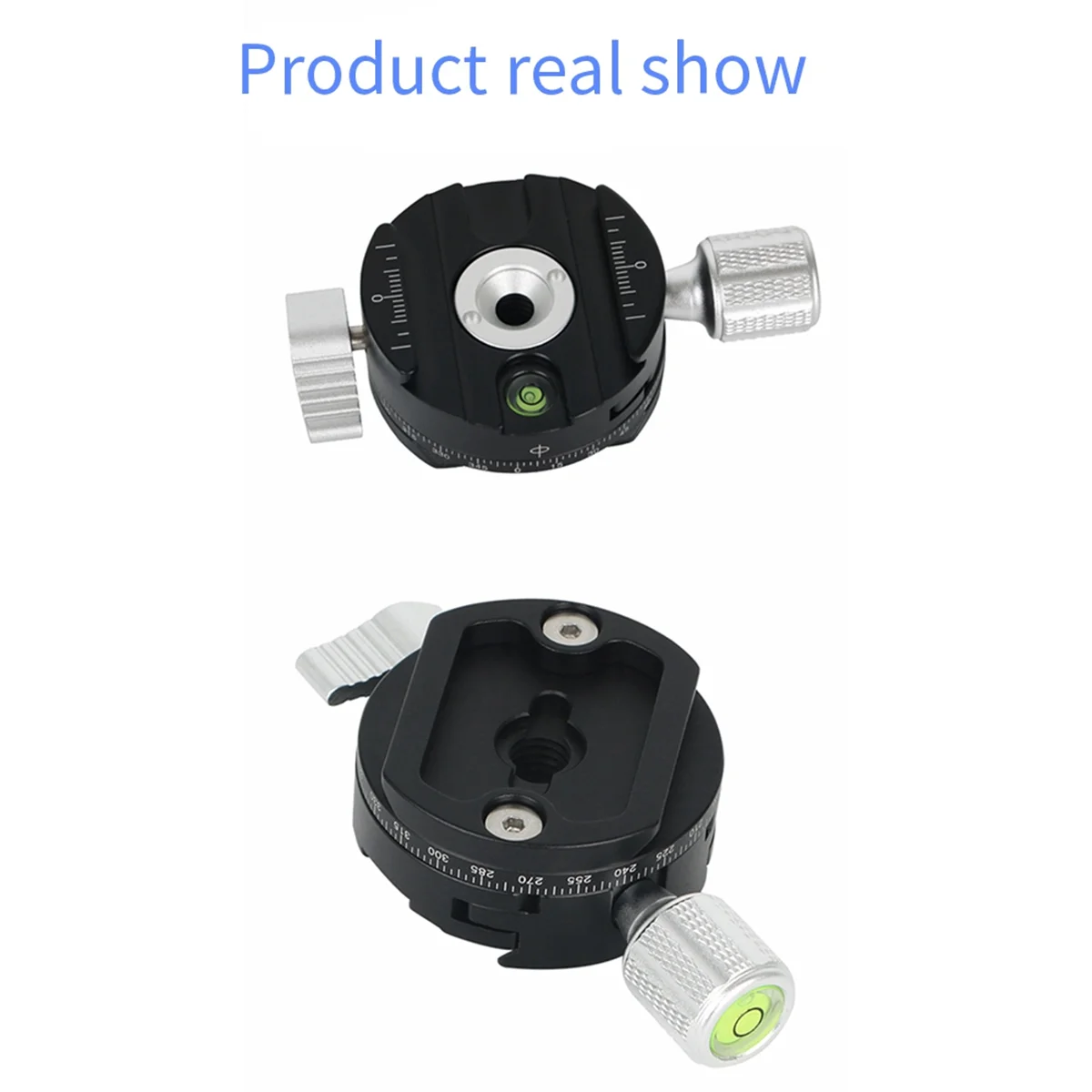 360 Degree Rotating Panorama Clamp DSLR Camera Quick Mount Adapter Quick Release Plate for Point Cameras