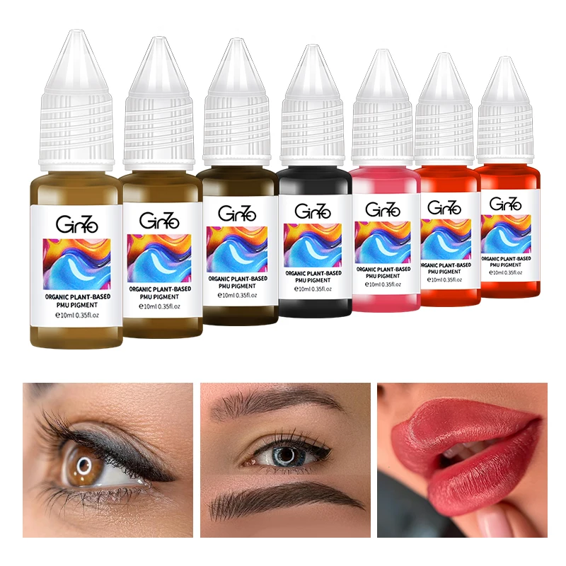 

Eyebrow Tattoo Ink for Permanent Makeup 0.35OZ Professional Microblading Pigments for Lips Beauty and Health Tattoo Suppliers