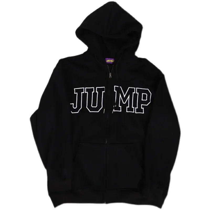 Y2k Women Letter Print Sweatshirts Winter Vintage Long Sleeve Oversized Hoodies Female Casual Zipper Jacket Coat Clothes Jacket