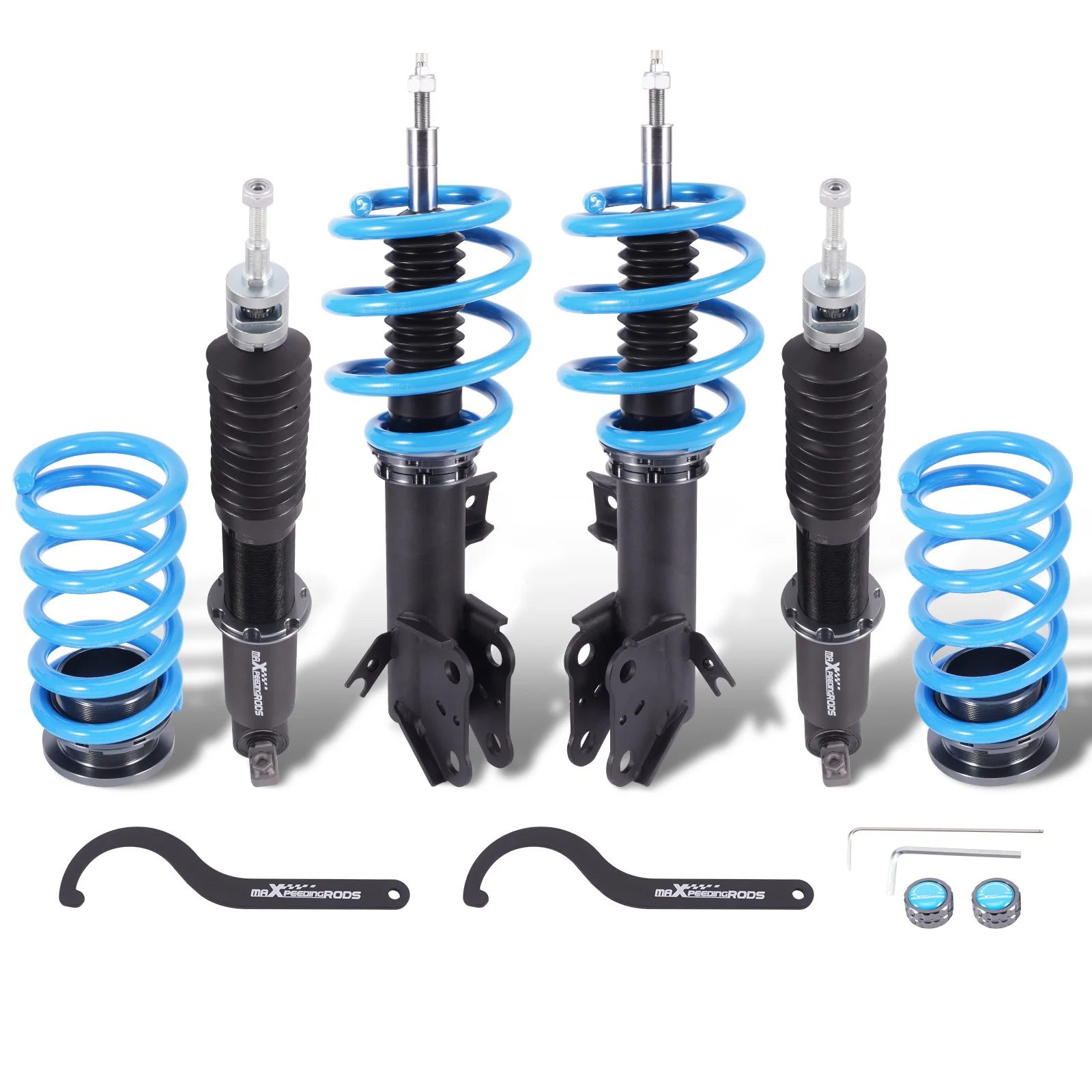 New Front & Rear Coilover Suspension Parts with Adjustable Damping and 25-75mm Lowering for Fusion 2nd Gen 2013-2020