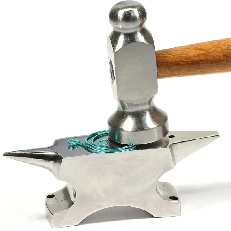 Stainless Steel Gold-plated Anvil Pad, Horn Anvil, Wire Winding Shape, Ring Correction, Gold and Silver Jewelry DIY Hand Tools