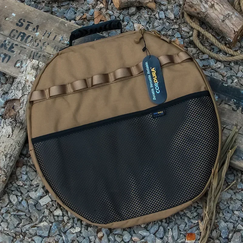 

Outdoor Camping Cast Iron Pot Storage Bag Self-driving Barbecue Plate Pan Frying Pan Tote Bag Thickened Portable Storage Bag