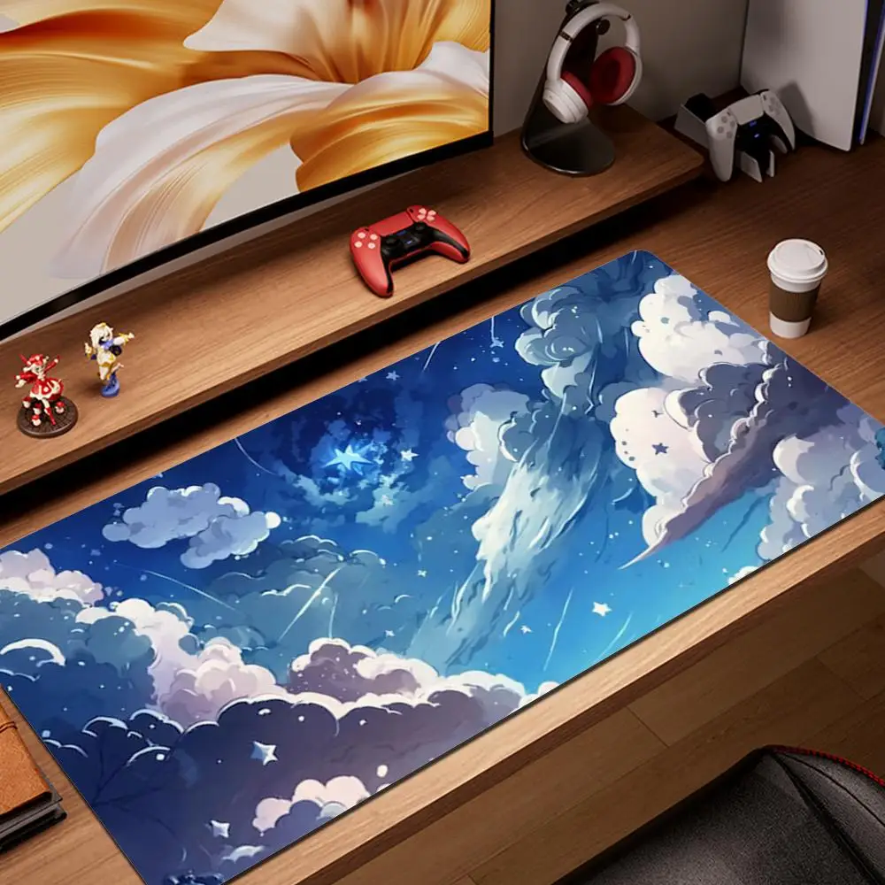 

Starry sky clouds Mouse Pad Mouse Pad Desk Mouse Pad Cute HD Desk Pad Extended Gaming Keyboard Mats Large XXL