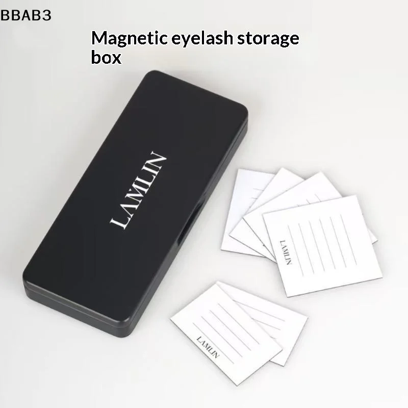 【B】Portable Magnetic Eyelash Storage Box, Lash Extension Organizer Case With 6 Magnetic Tiles, Professional Lash Palette Trayy