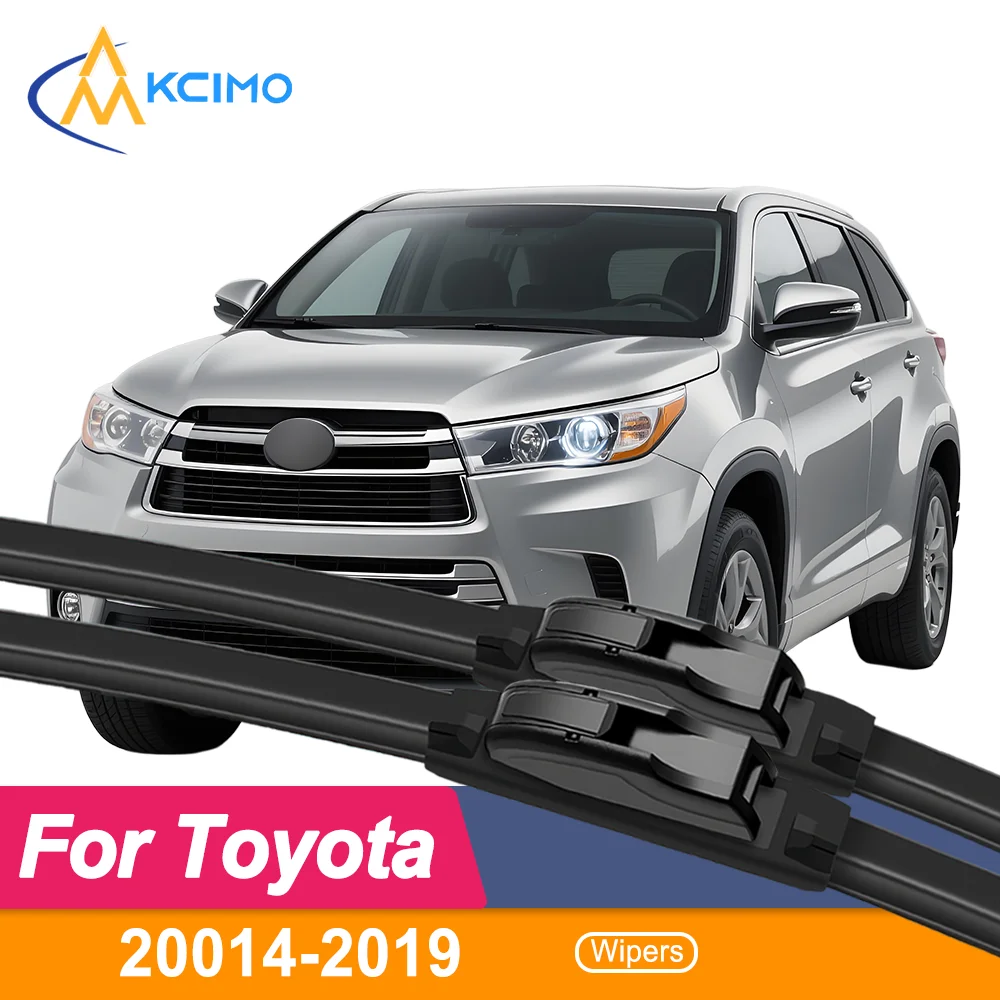 

Upgrade Your Visibility 2 Front Wiper Blades for Toyota Highlander XU50 2014–2019 All-Season Performance Clear View Driving