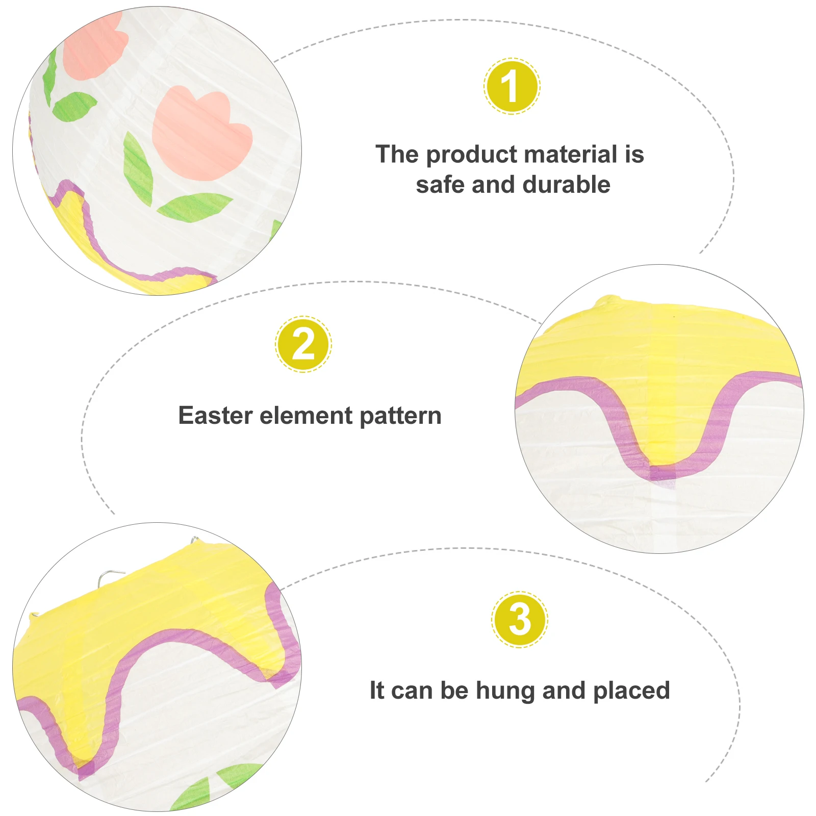 

Easter Egg Lantern Festive Hanging Paper Lanterns For Party Decoration Portable Egg-Modeling Lanterns Creative Festival Theme