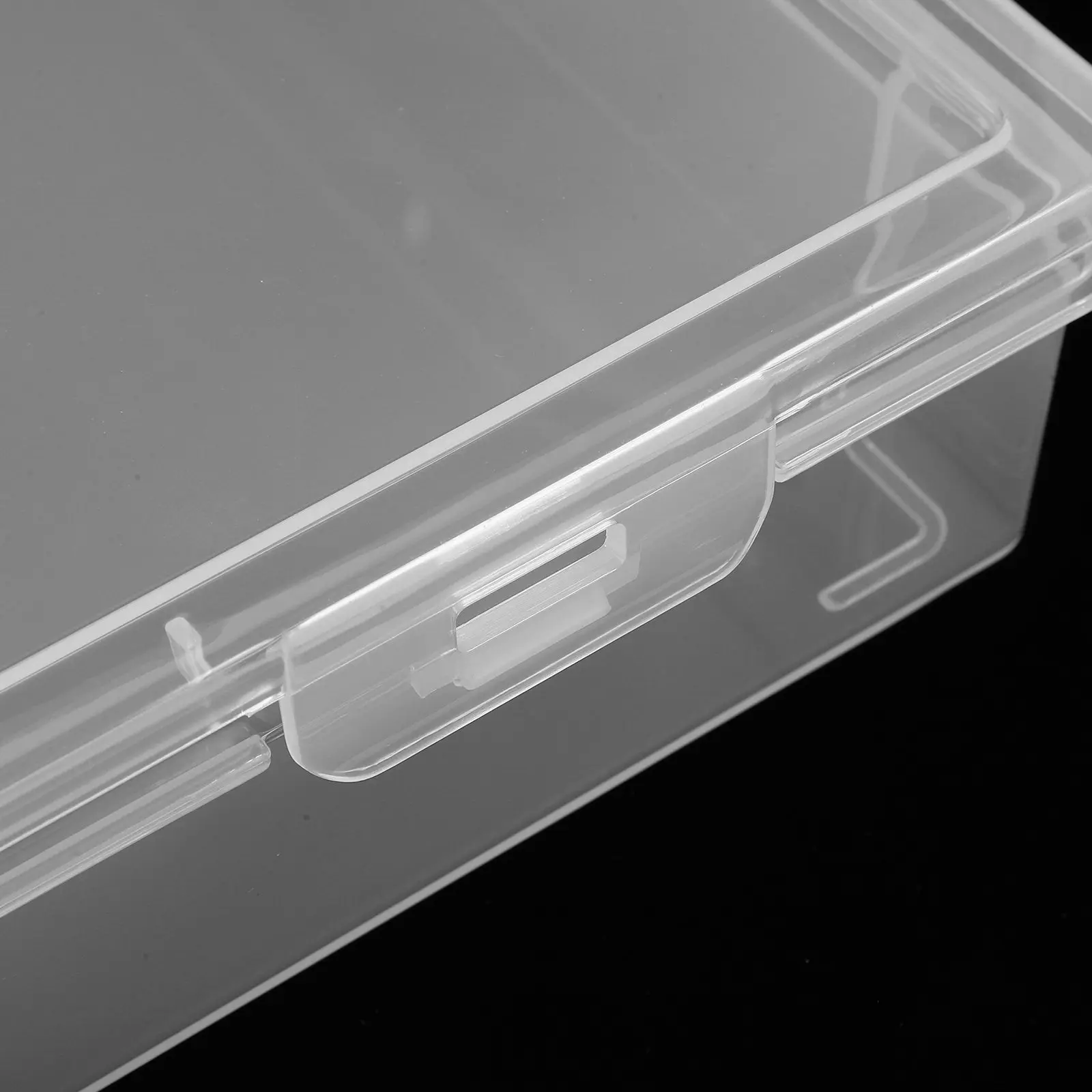 Picture 3: PP Document Storage Box Flat Design for Home Office File Organization Clear Lid Buckle Secure Stackable File Box Document Case