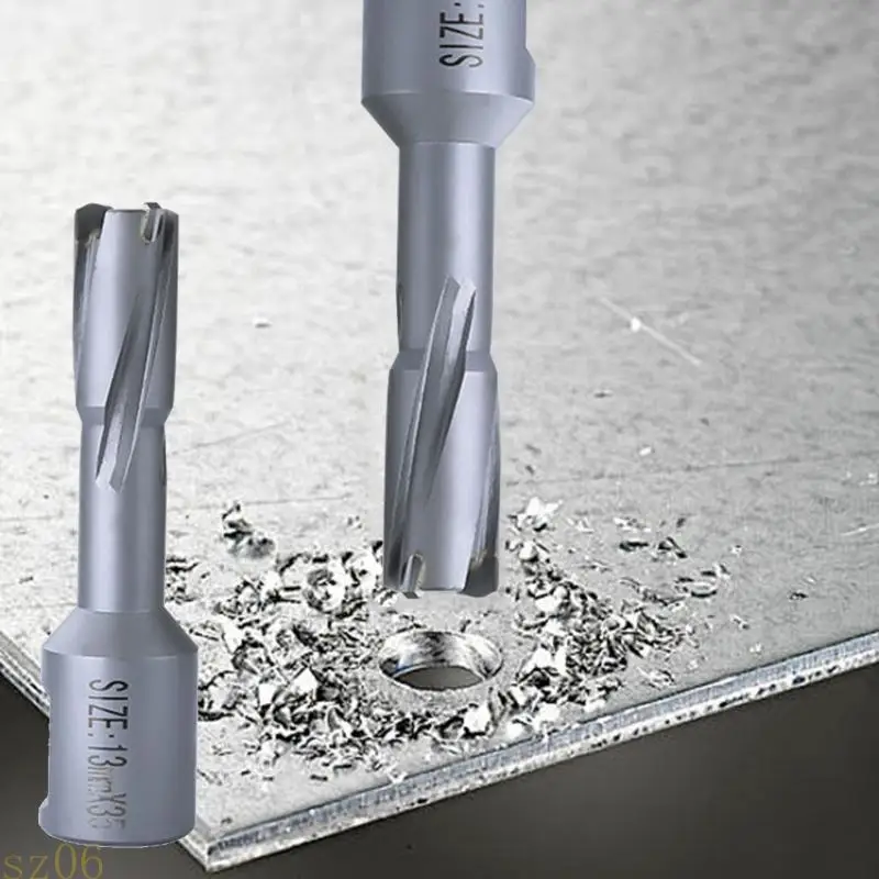 

Q2Q4 Hole with 35mm Cutting Depth Diameter 12-28mm x 35mm TCTs Annular Cutter with 3/4" Weldon Shank, Alloy