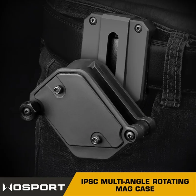 Tactical IPSC Rotating Mag Box Suitable For 1.5 Inch Waist Belt Can Be Used With 1911/G17/PX4 XDM