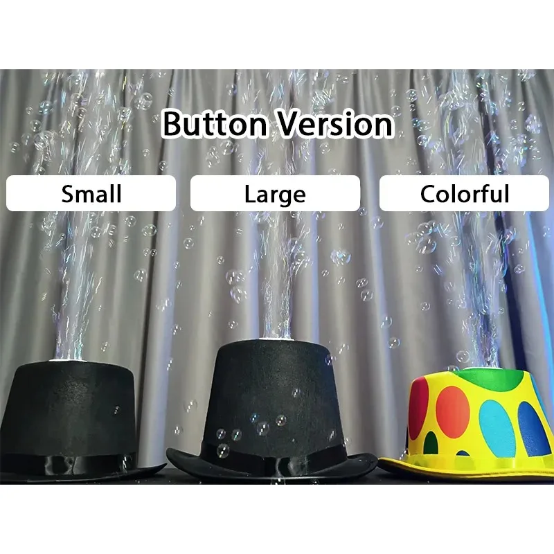 Button Version Bubble Magic Hat by Angel Stage Magic Tricks Gimmicks Illusions Party Magic Show Comedy Magician Street Games